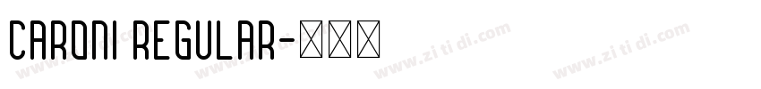 Caroni Regular字体转换